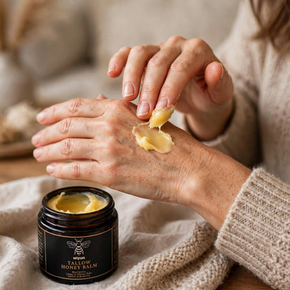 Bálsamo Natural de cera de abeja y sebo de Res