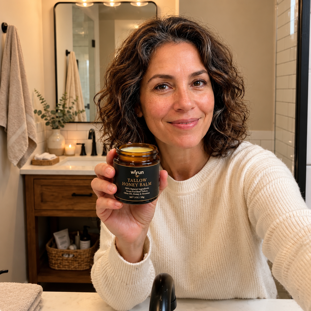 Bálsamo Natural de cera de abeja y sebo de Res