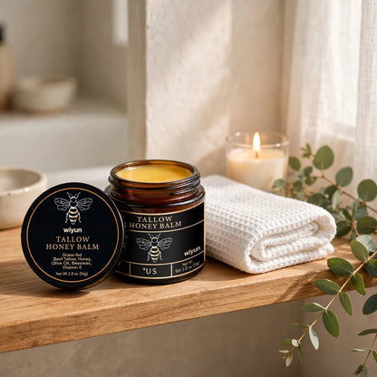 Bálsamo Natural de cera de abeja y sebo de Res